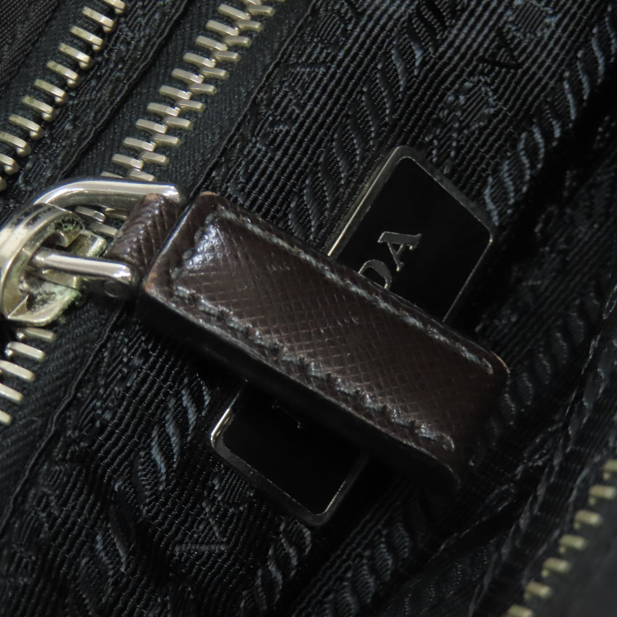 PRADA Shoulder Bag Nylon black Long shoulder