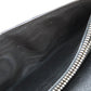 SAINT LAURENT Long Wallet Purse leather black Simple design mens Used Authentic