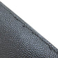 SAINT LAURENT Long Wallet Purse leather black Simple design mens Used Authentic
