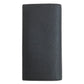 SAINT LAURENT Long Wallet Purse leather black Simple design mens Used Authentic