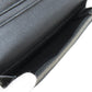 SAINT LAURENT Long Wallet Purse leather black Simple design mens Used Authentic