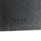 PRADA Bifold Wallet Safiano black logoMetal Women Used Authentic