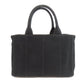 PRADA Handbag canvas black Canapa 2WAY Women Used Authentic