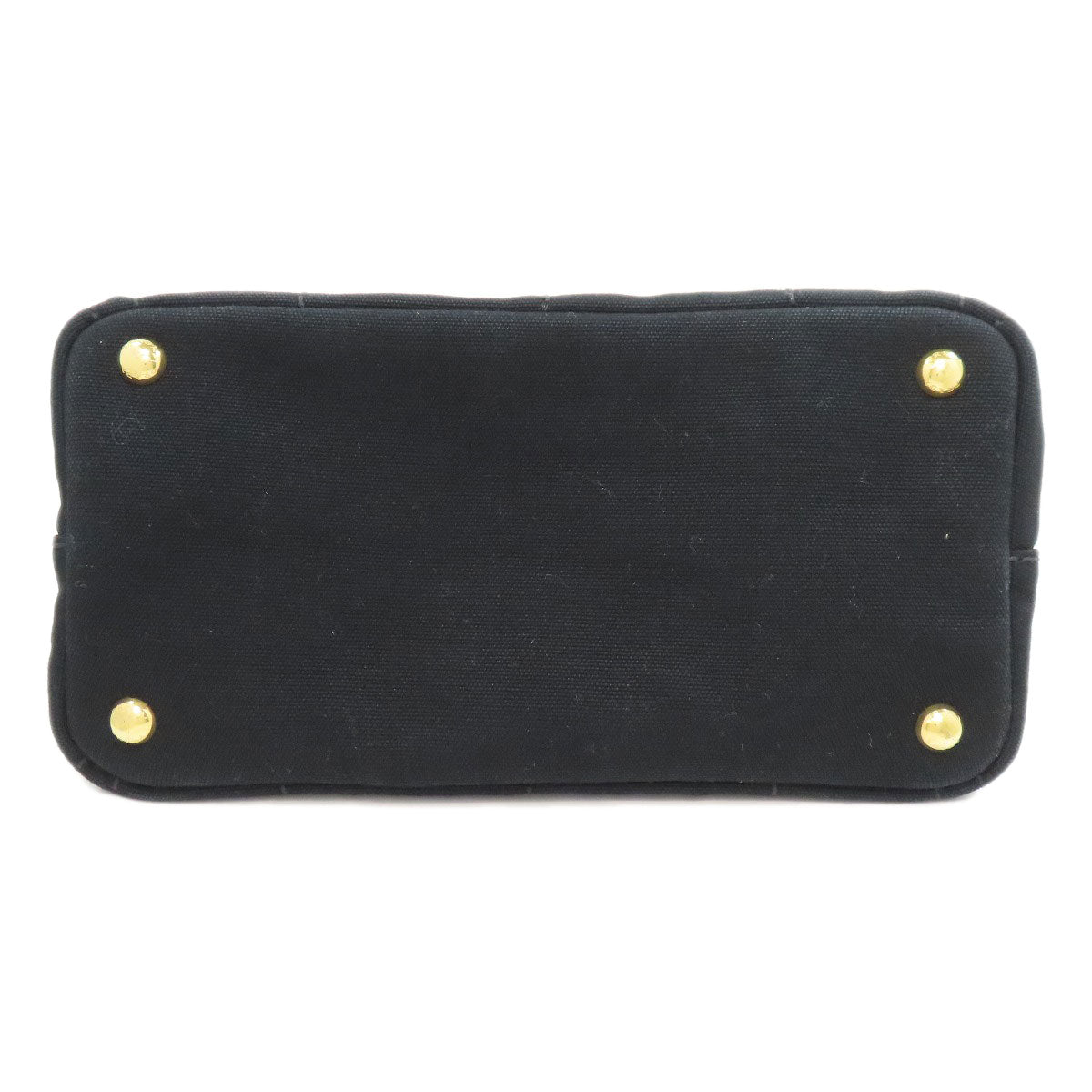PRADA Handbag canvas black Canapa 2WAY Women Used Authentic