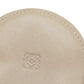 LOEWE Coin case Calfskin beige Anagram Round Shape Women Used Authentic