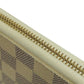 LOUIS VUITTON Long Wallet Purse N61210 Damier canvas white Portefeuille Clemence Women Used Authentic