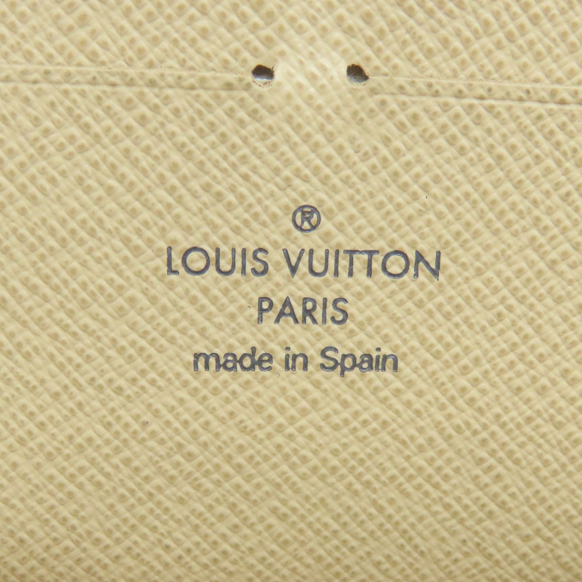 LOUIS VUITTON Long Wallet Purse N61210 Damier canvas white Portefeuille Clemence Women Used Authentic