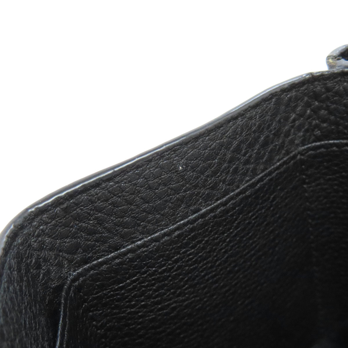 FENDI Bifold Wallet 7M0280 leather black logo Women Used Authentic