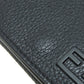 FENDI Bifold Wallet 7M0280 leather black logo Women Used Authentic