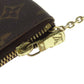 LOUIS VUITTON Coin case M62650 Monogram canvas Brown Pochette Kle Women Used Authentic