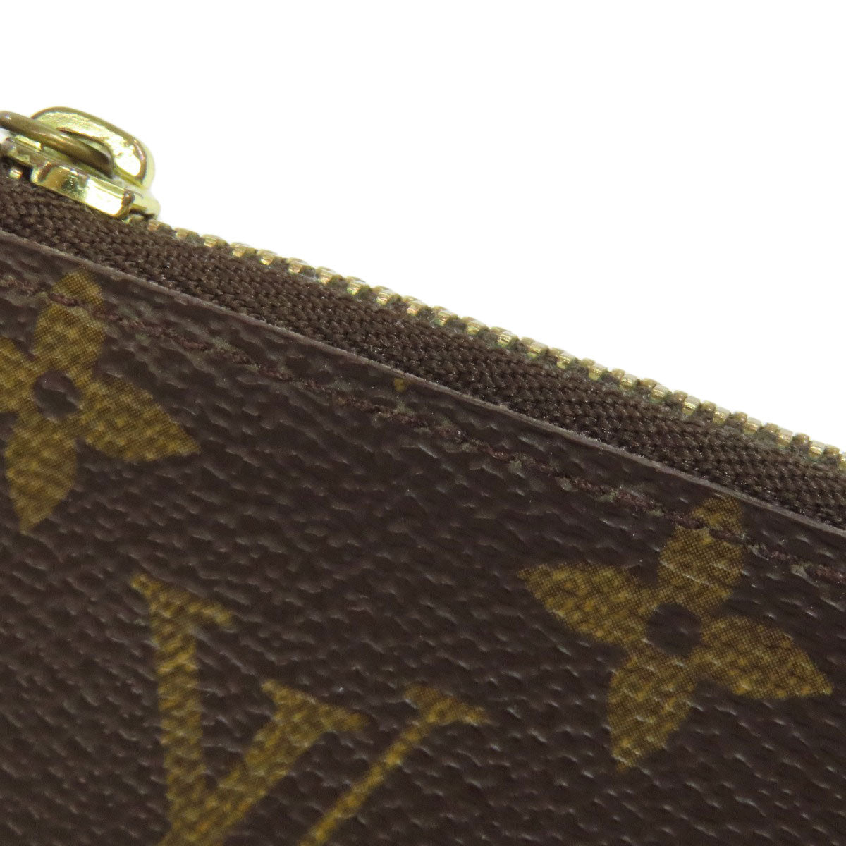 LOUIS VUITTON Coin case M62650 Monogram canvas Brown Pochette Kle