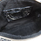 CHANEL Cosmetics Pouch cotton black Paisley Pattern Silver Metal with Scrunchie