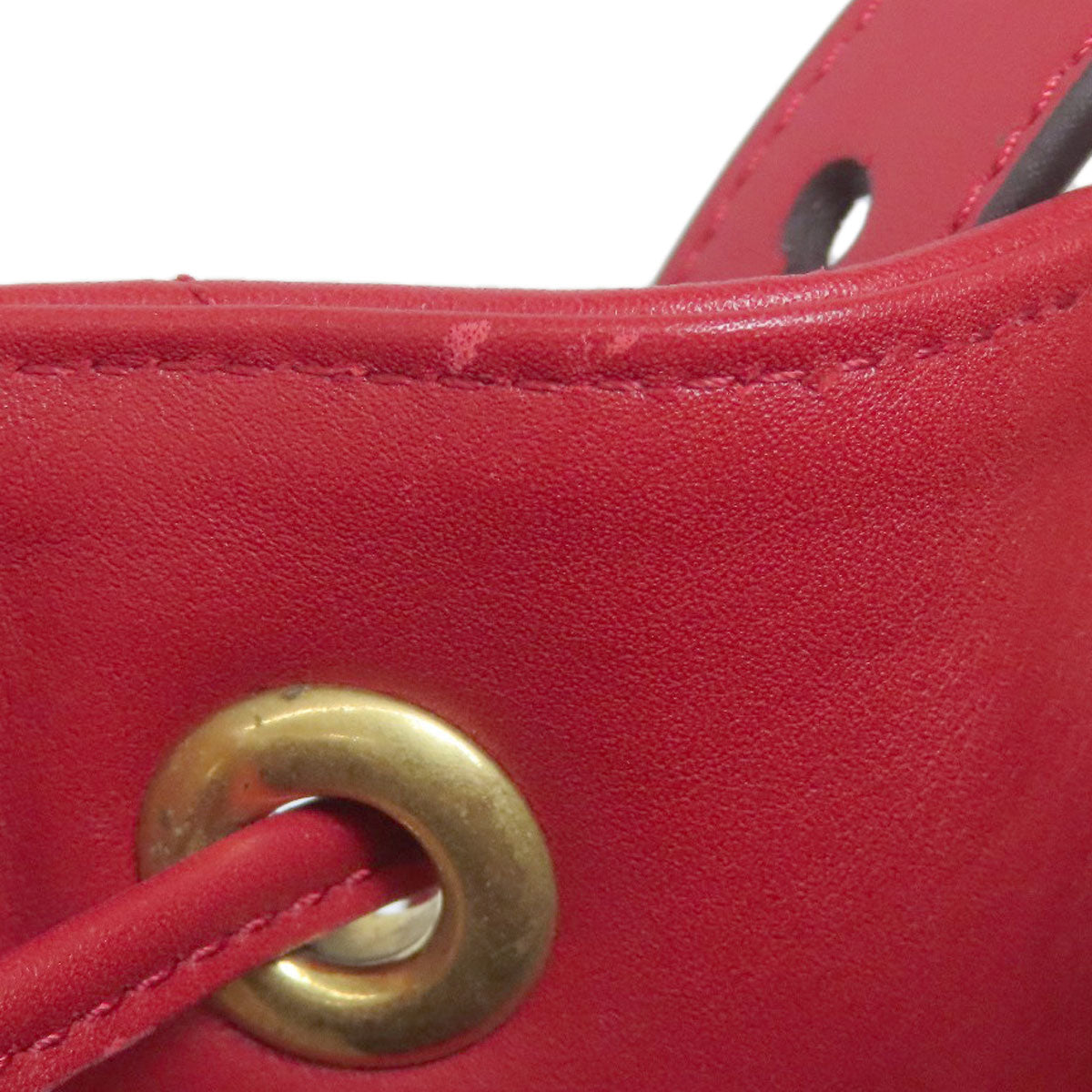GUCCI Handbag 476674 Calfskin Red GG Marmont 2WAY