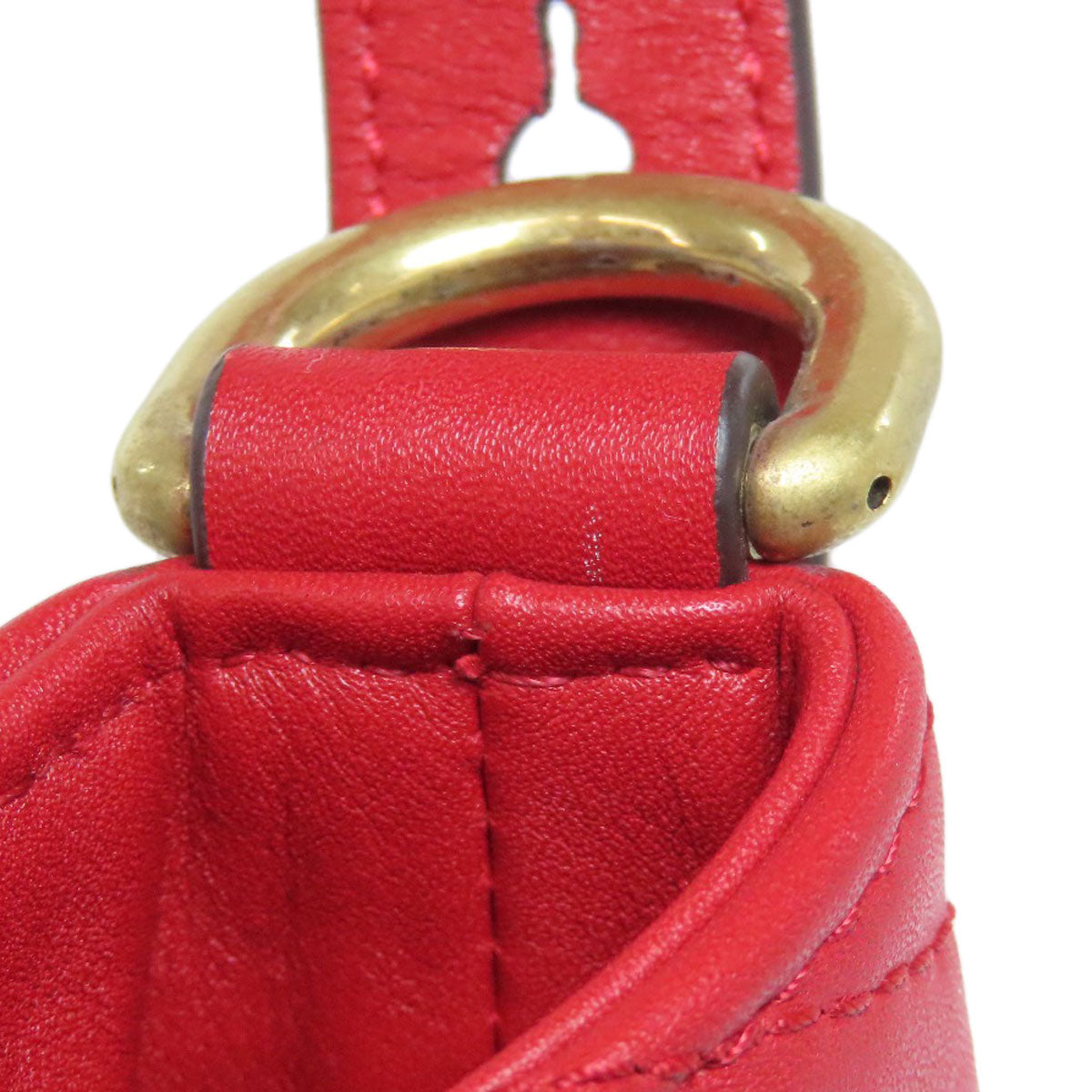 GUCCI Handbag 476674 Calfskin Red GG Marmont 2WAY