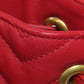 GUCCI Handbag 476674 Calfskin Red GG Marmont 2WAY