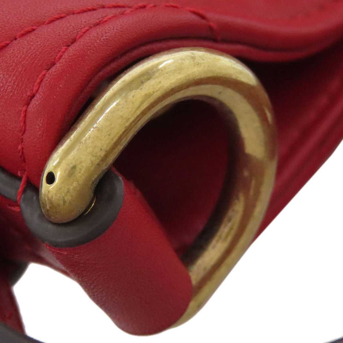 GUCCI Handbag 476674 Calfskin Red GG Marmont 2WAY