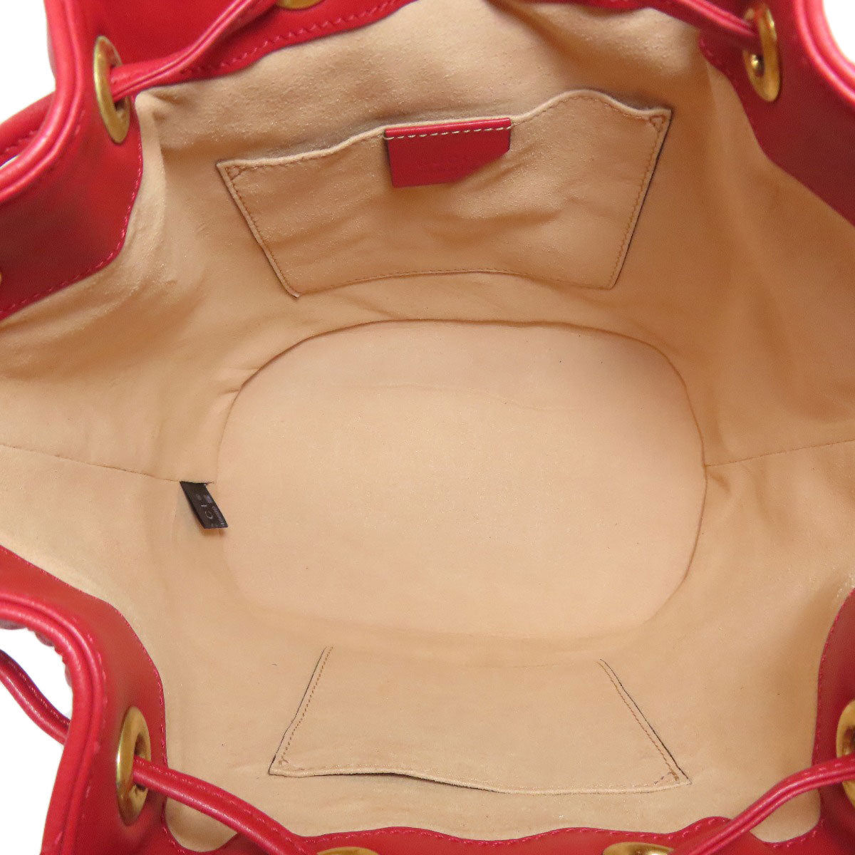 GUCCI Handbag 476674 Calfskin Red GG Marmont 2WAY