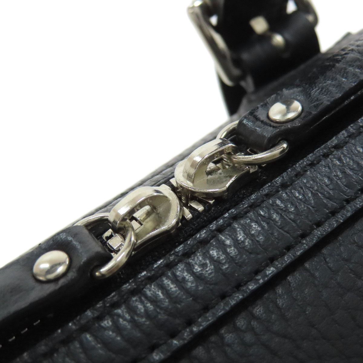 BURBERRY Tote Bag leather black Mini Boston Duffel bag