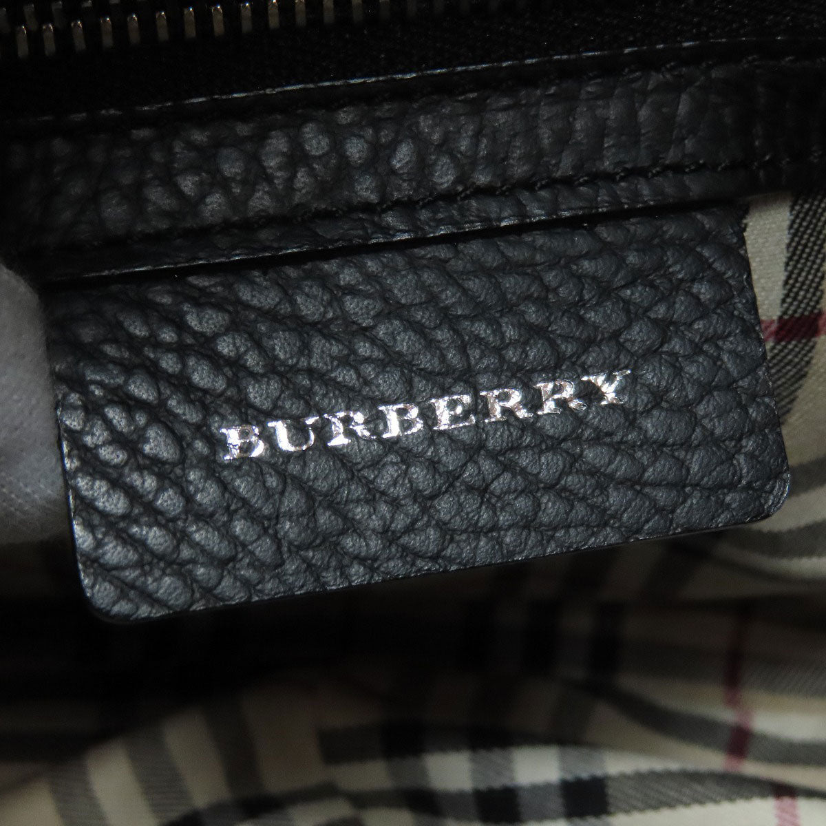 BURBERRY Tote Bag leather black Mini Boston Duffel bag
