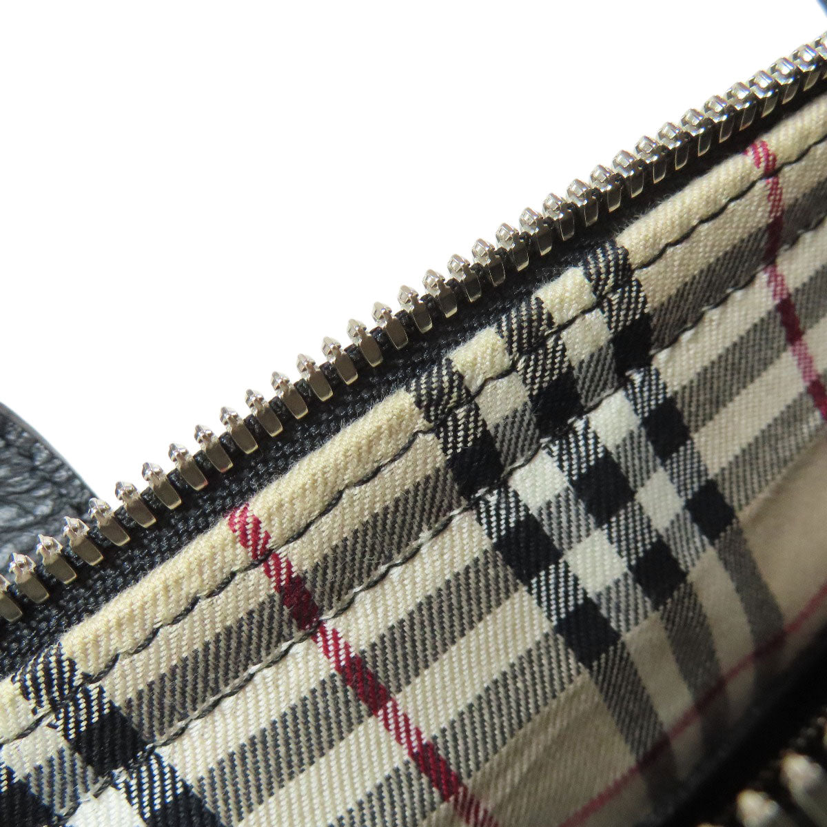 BURBERRY Tote Bag leather black Mini Boston Duffel bag