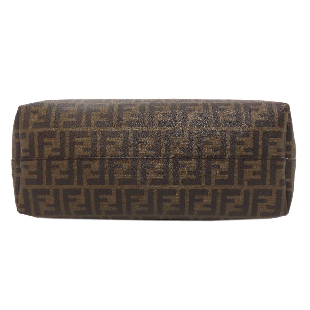 FENDI Tote Bag PVC Brown Zucca Pattern