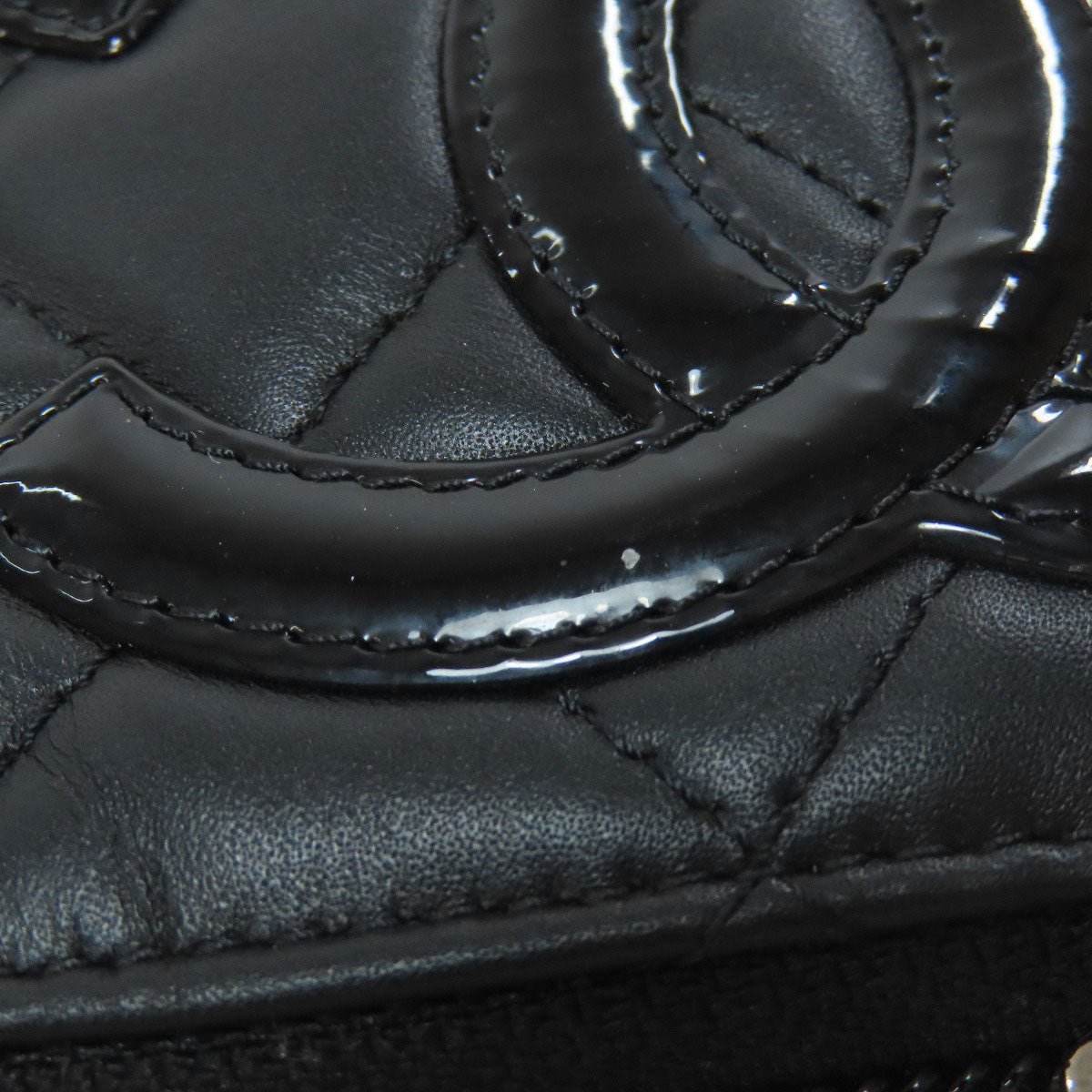 CHANEL Coin case Calfskin black Cambon line