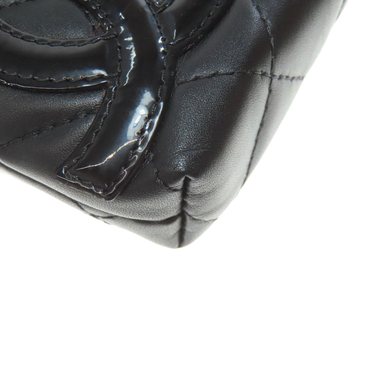 CHANEL Coin case Calfskin black Cambon line