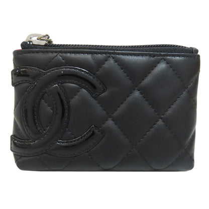 CHANEL Coin case Calfskin black Cambon line