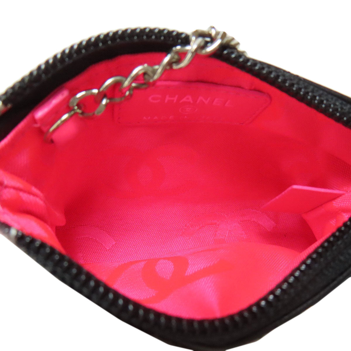 CHANEL Coin case Calfskin black Cambon line