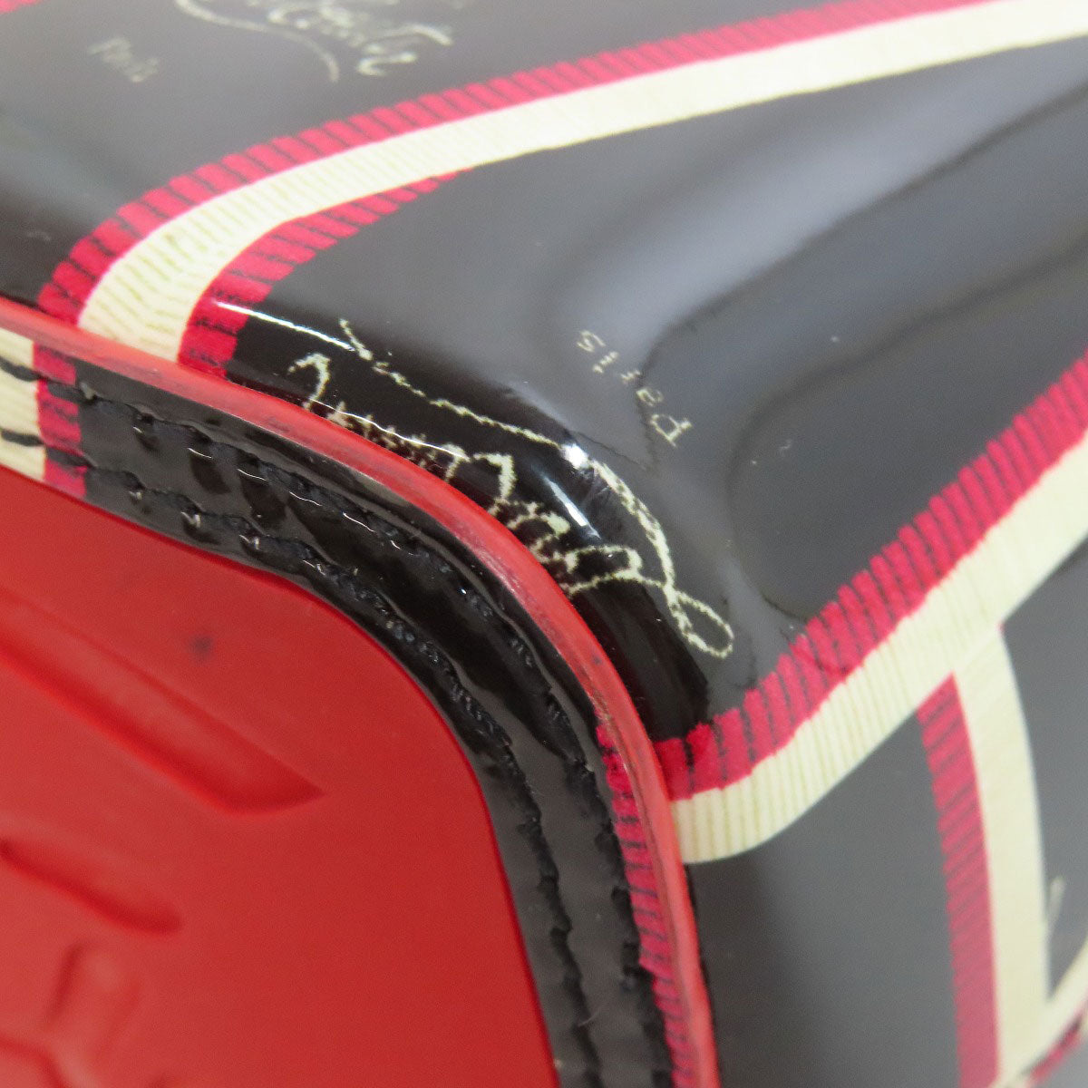 Christian Louboutin Tote Bag enamel black Kabata Small