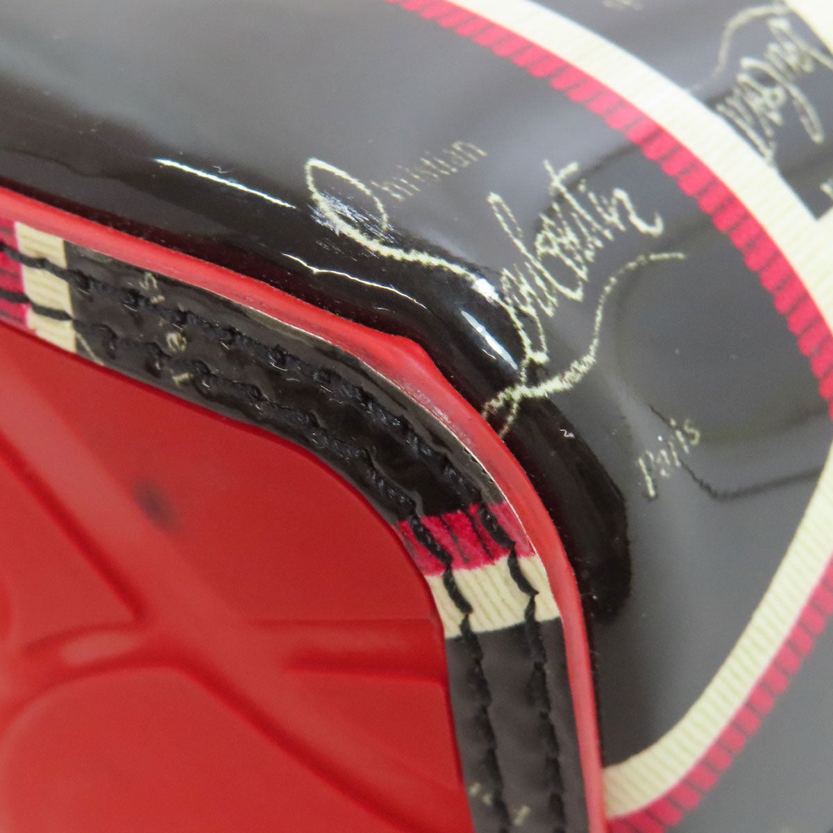 Christian Louboutin Tote Bag enamel black Kabata Small