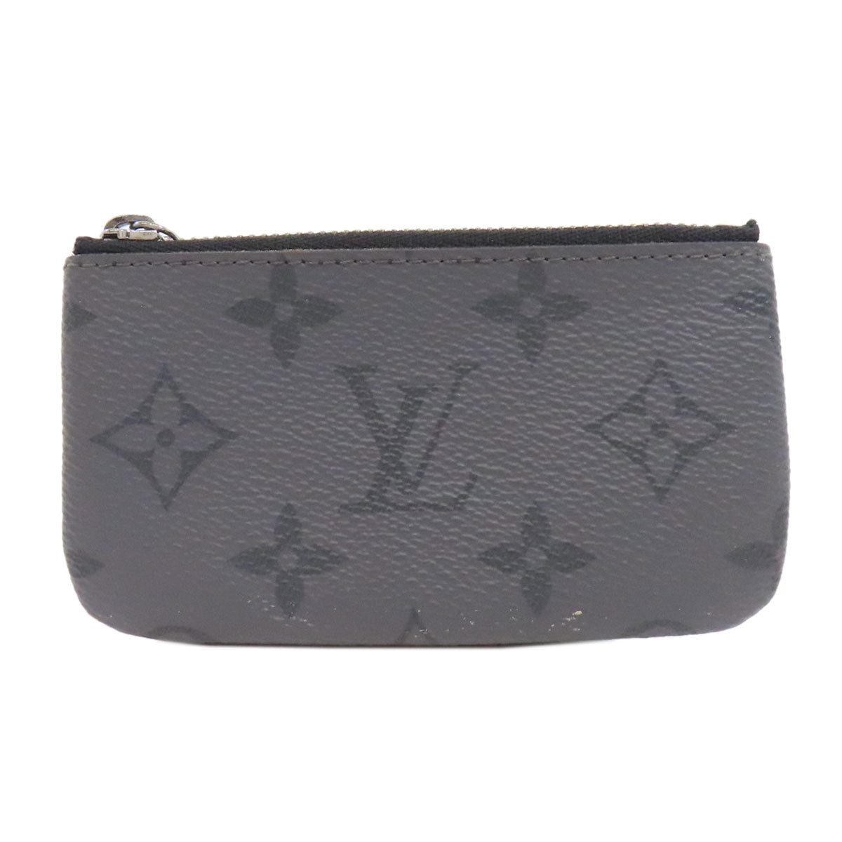 LOUIS VUITTON Coin case M80905 Monogram reverse gray Pochette Kle mens Used Authentic