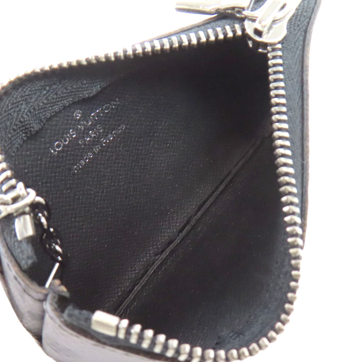 LOUIS VUITTON Coin case M80905 Monogram reverse gray Pochette Kle mens Used Authentic