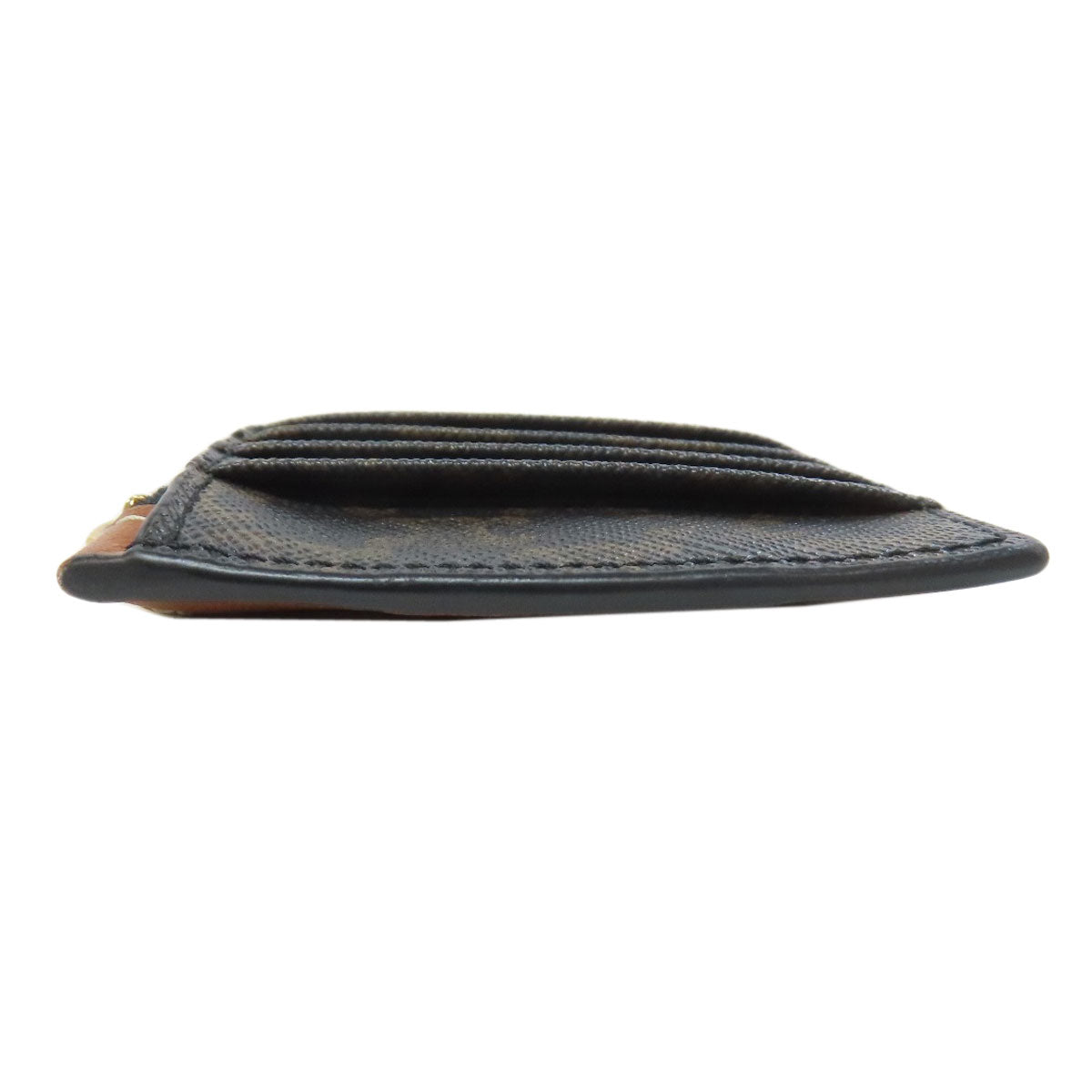 CELINE Coin case PVC black Triomphe mens Used Authentic