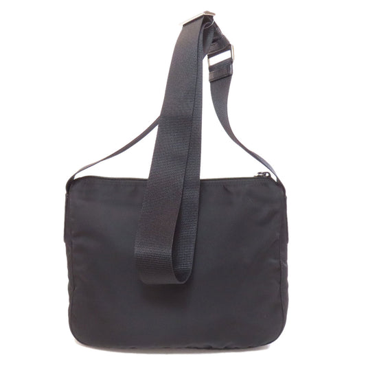 PRADA Shoulder Bag Nylon black logoMetal