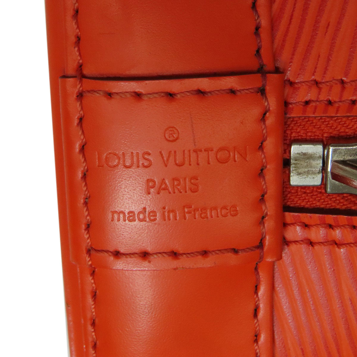 LOUIS VUITTON Handbag M40623 Epi Orange Alma Women Used Authentic