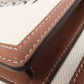 BURBERRY Handbag canvas white 2WAY Women Used Authentic