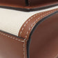 BURBERRY Handbag canvas white 2WAY Women Used Authentic
