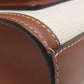 BURBERRY Handbag canvas white 2WAY Women Used Authentic