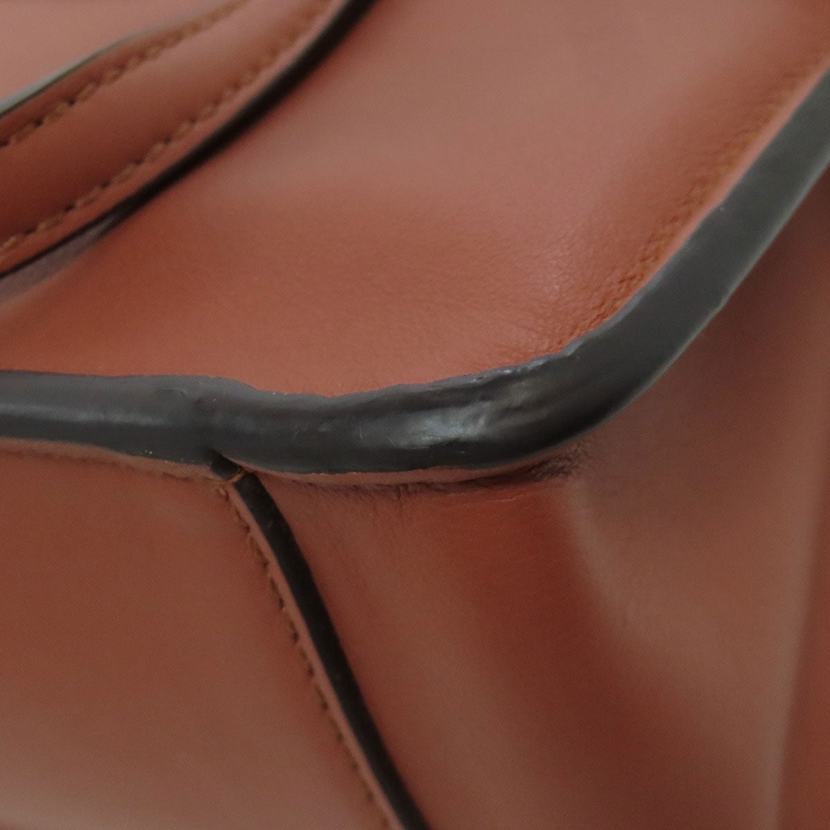 FENDI Shoulder Bag Calfskin Brown Flip Small 2WAY Women Used Authentic