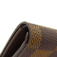 LOUIS VUITTON Coin case M61930 Damier canvas Brown Portonet Plat Women(Unisex) Used Authentic