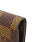 LOUIS VUITTON Coin case M61930 Damier canvas Brown Portonet Plat Women(Unisex) Used Authentic