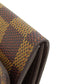 LOUIS VUITTON Coin case M61930 Damier canvas Brown Portonet Plat Women(Unisex) Used Authentic