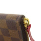 LOUIS VUITTON Long Wallet Purse N60534 Damier canvas Brown Portefeuille Clemence