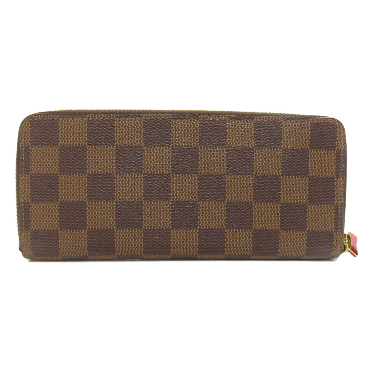 LOUIS VUITTON Long Wallet Purse N60534 Damier canvas Brown Portefeuille Clemence