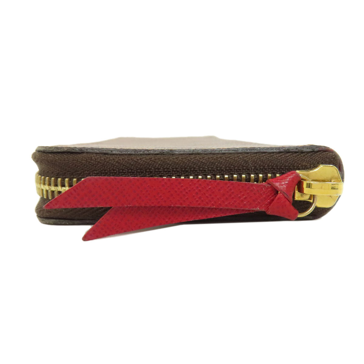 LOUIS VUITTON Long Wallet Purse N60534 Damier canvas Brown Portefeuille Clemence