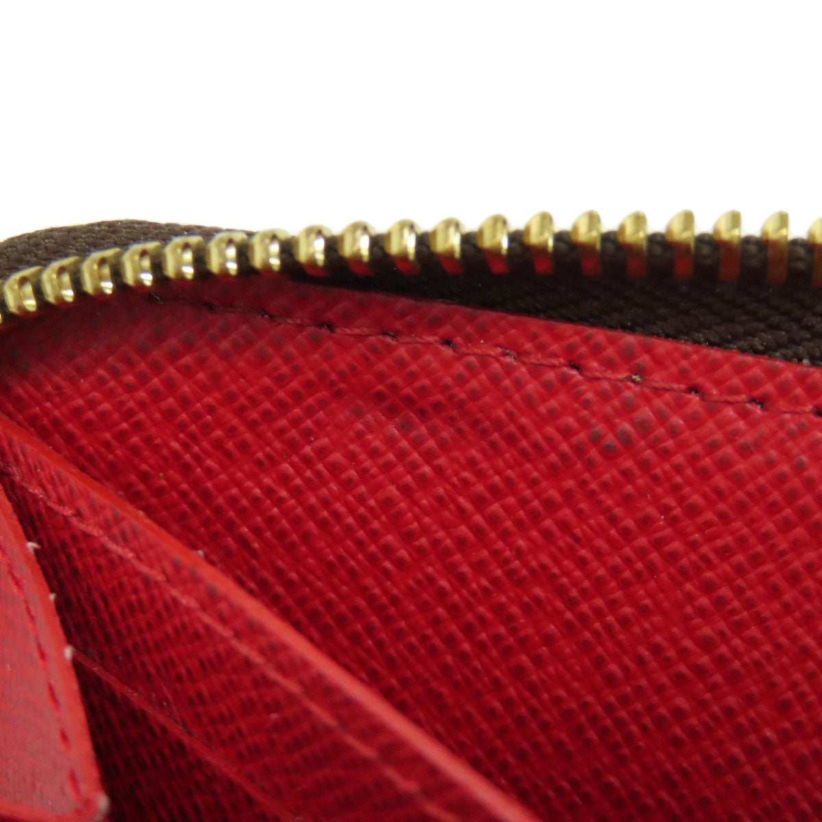 LOUIS VUITTON Long Wallet Purse N60534 Damier canvas Brown Portefeuille Clemence