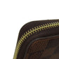 LOUIS VUITTON Long Wallet Purse N41661 Damier canvas Brown Zippy wallet Women Used Authentic