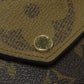 LOUIS VUITTON Bifold Wallet M80725 Monogram reverse Brown Zoe Women Used Authentic