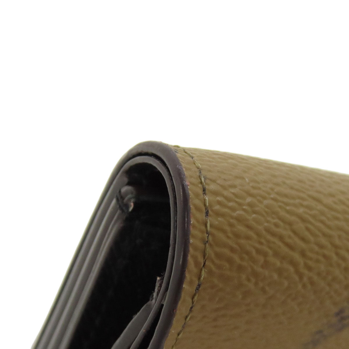 LOUIS VUITTON Bifold Wallet M80725 Monogram reverse Brown Zoe Women Used Authentic